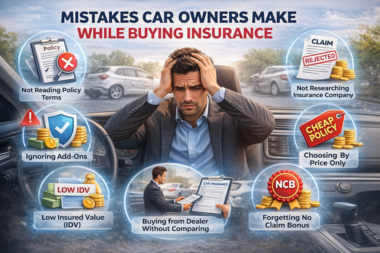 Purchasing Auto Insurance Basic Mistakes A Car Owner Makes While Buying A New Car Insurance - ageva